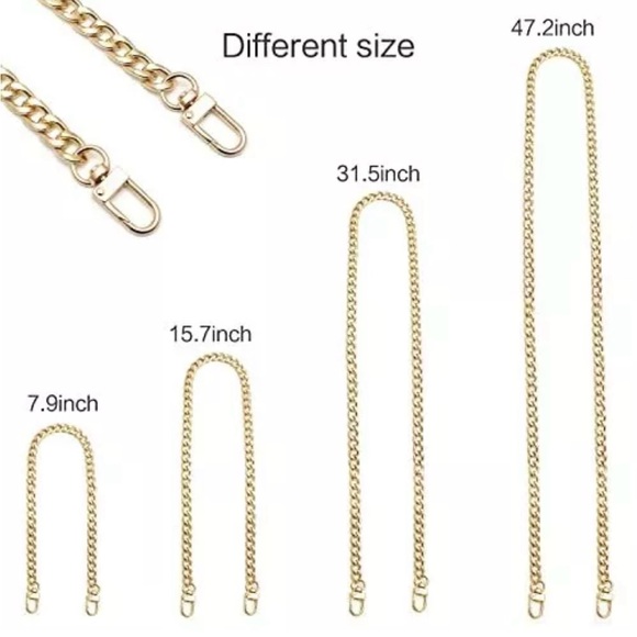 DIY unbranded gold chains 47.2 inch and 7.9 inch - Picture 3 of 4